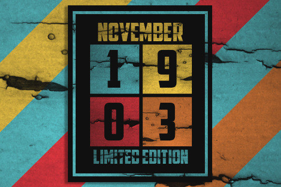 Retro November 1903 Limited Edition