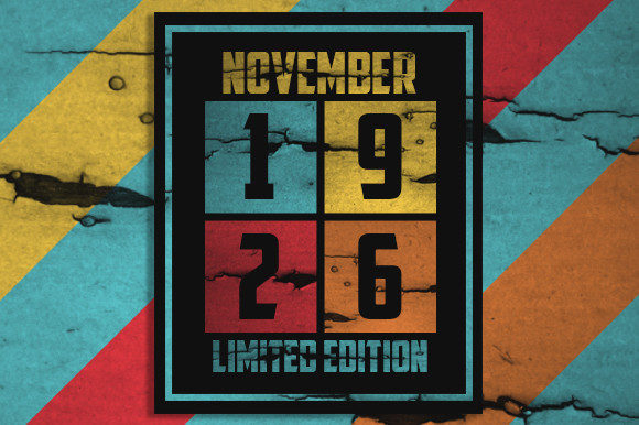 Retro November 1926 Limited Edition