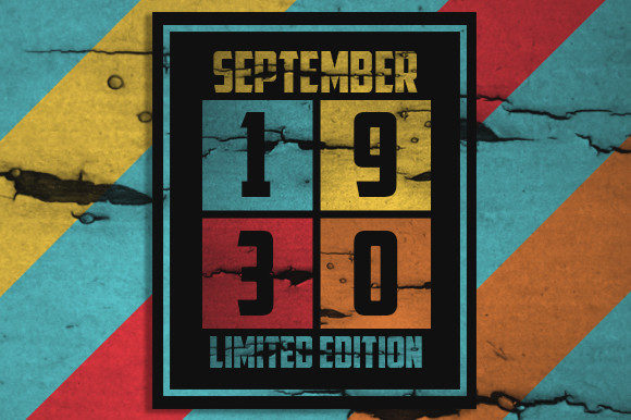 Retro September 1930 Limited Edition